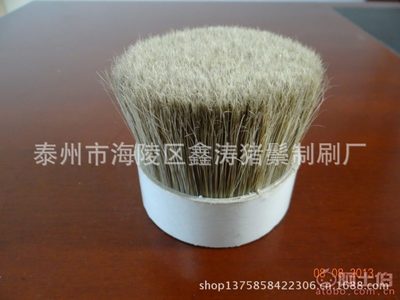 磨尖絲產(chǎn)品解析 走進(jìn)泰州市海陵區(qū)鑫濤豬鬃制刷廠的制刷工藝